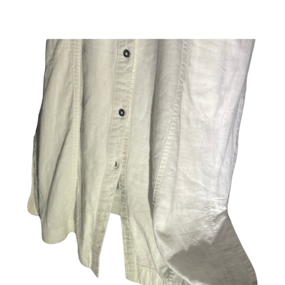 Maeve -Anthropologie Elspeth linen white dress. Size 0. So flattering - Picture 7 of 16